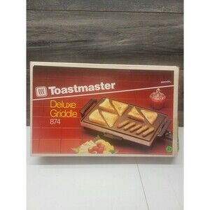 Toastmaster Electric Non-Stick Griddle Model 874 USA Made 16"x12"